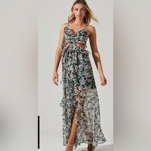 ASTR The Label/Palace Floral Ruffle Cutout Dress